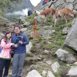 Couple happy at Machupicchu