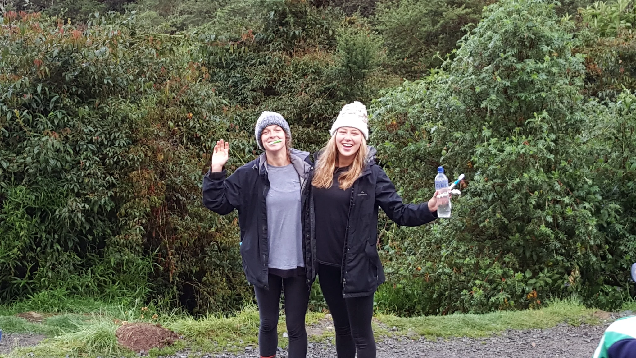 Inca trail - getting ready for the day