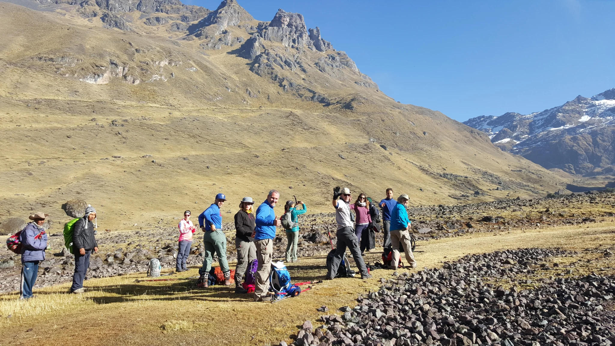 Lares heading to the andes top