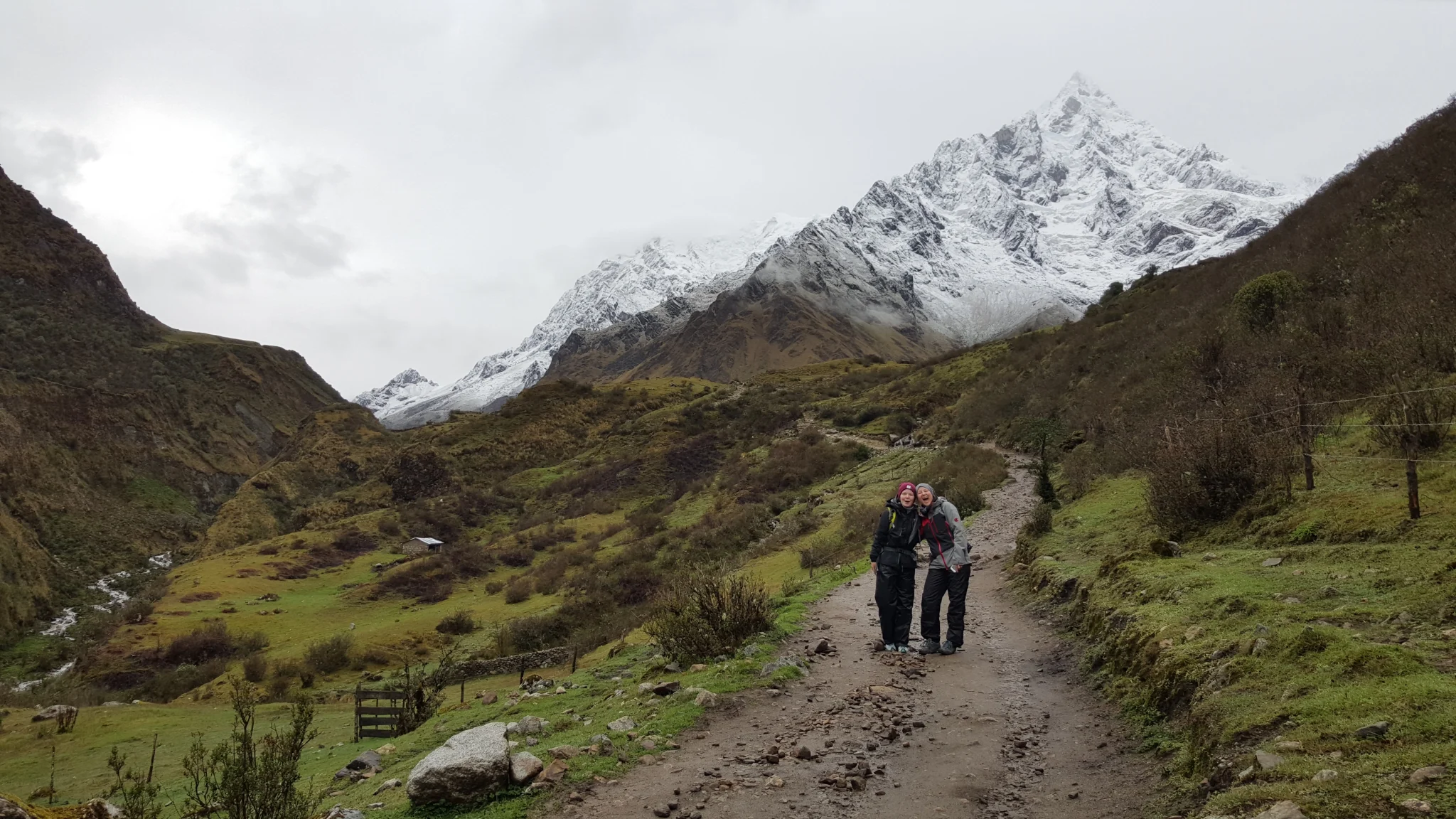 Salkantay trekkers moment